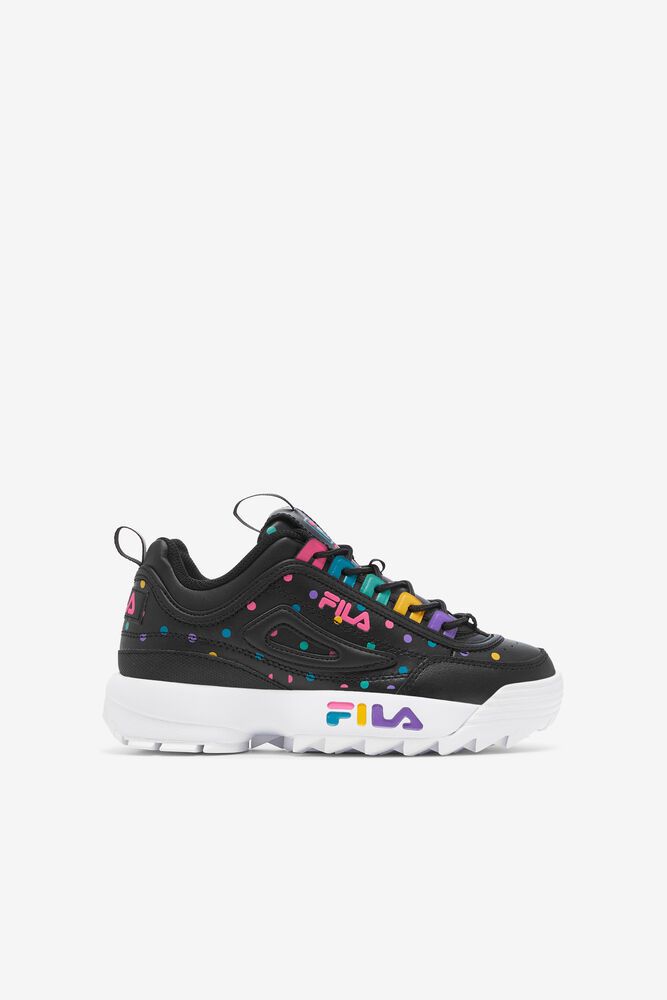 Fila Disruptor 2 Premium Trainers Black - Kids - 53916LVKX